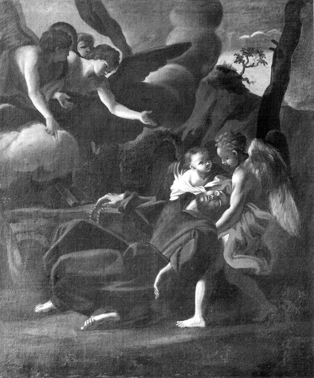 San Francesco sorretto dagli angeli (dipinto) - ambito romano (seconda met&agrav